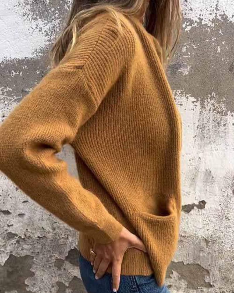 Women's Round Neck Cardigan