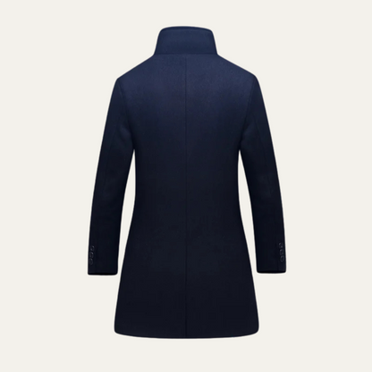 Men's Single Breasted Wool Winter Jacket