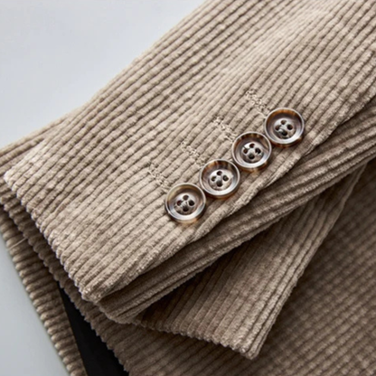 Men's Slim Fit Corduroy Blazer Suit
