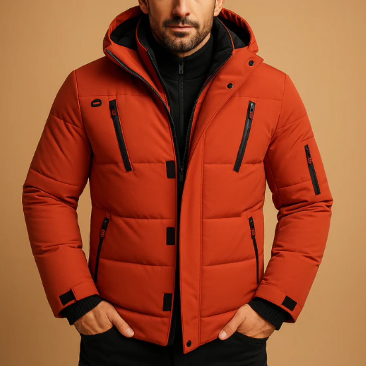 Waverly Men's Waterproof Puffer Jacket With Hood