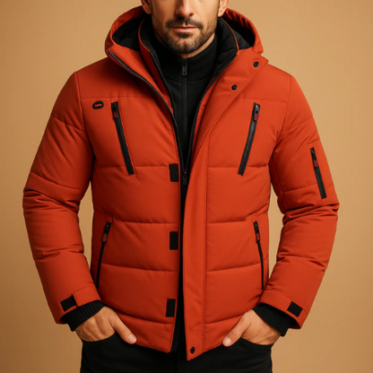 Waverly Men's Waterproof Puffer Jacket With Hood