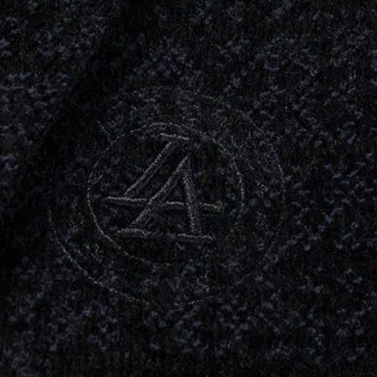 Men's Chenille Blazer Warm Fur Lined Navy
