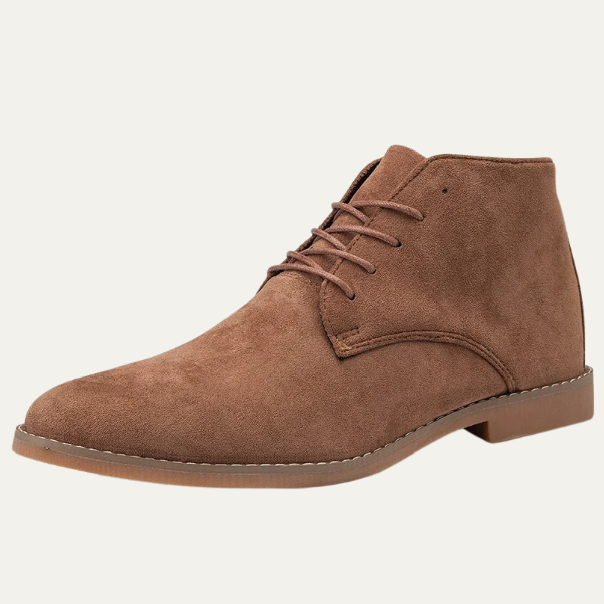 Men's Suede Ankle Boots Lace Up Casual Brown