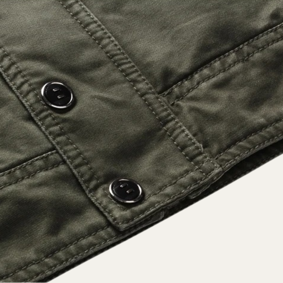 Men's Cotton Cargo Jacket With Pockets