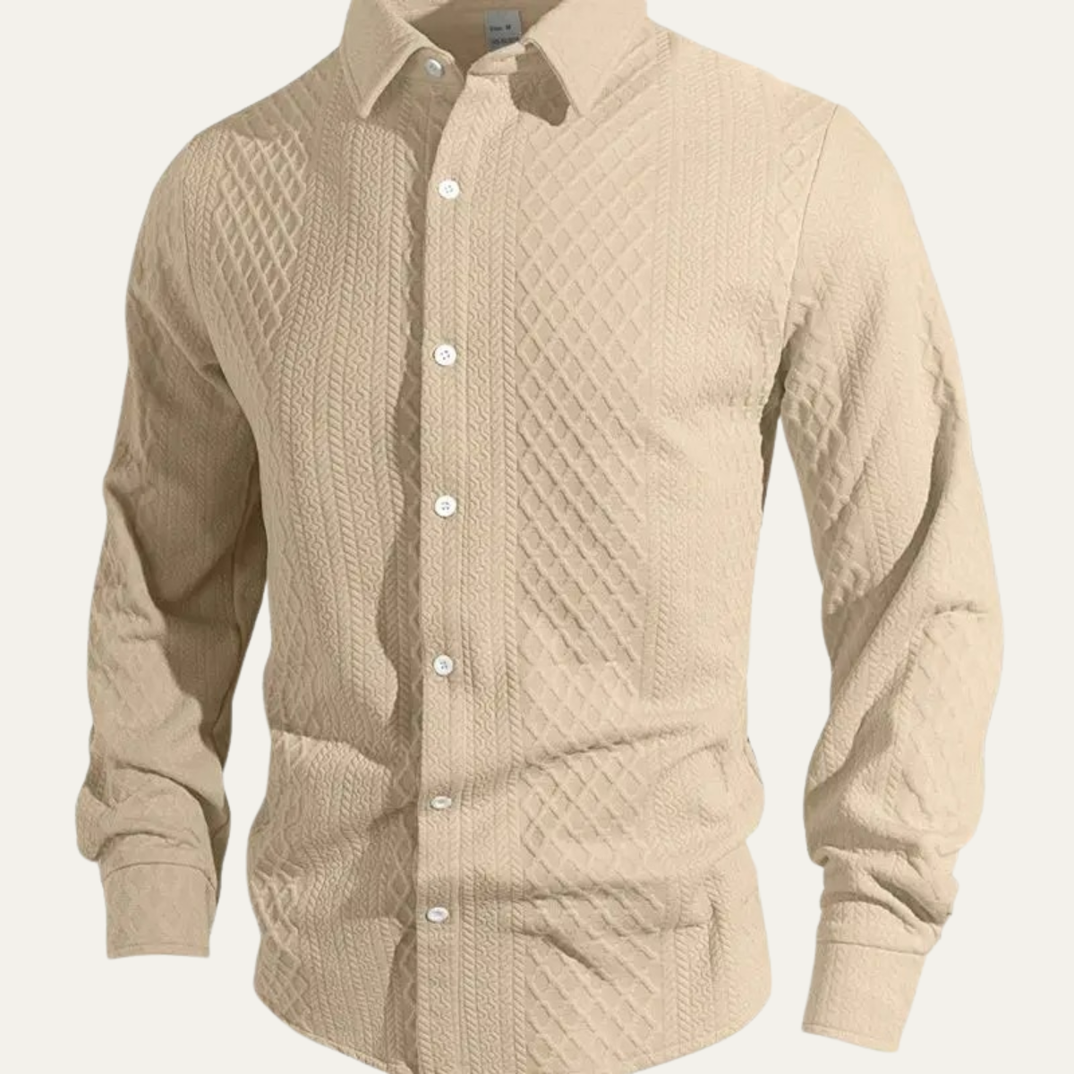 Men's Knit Business Casual Shirt