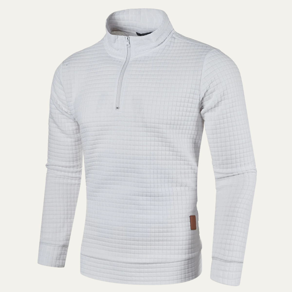 Men's Lightweight Quilted Half Zip Sweater
