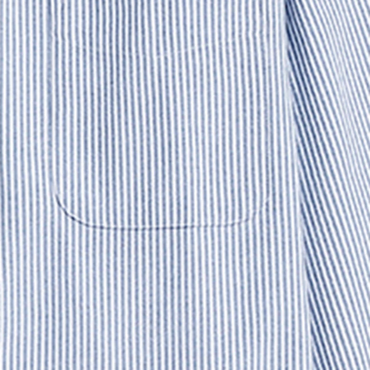 Men's Striped Shirt Classic Collar Cotton