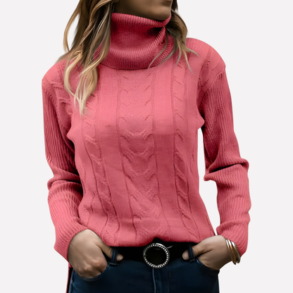 Women's Turtleneck Sweater Relaxed Fit