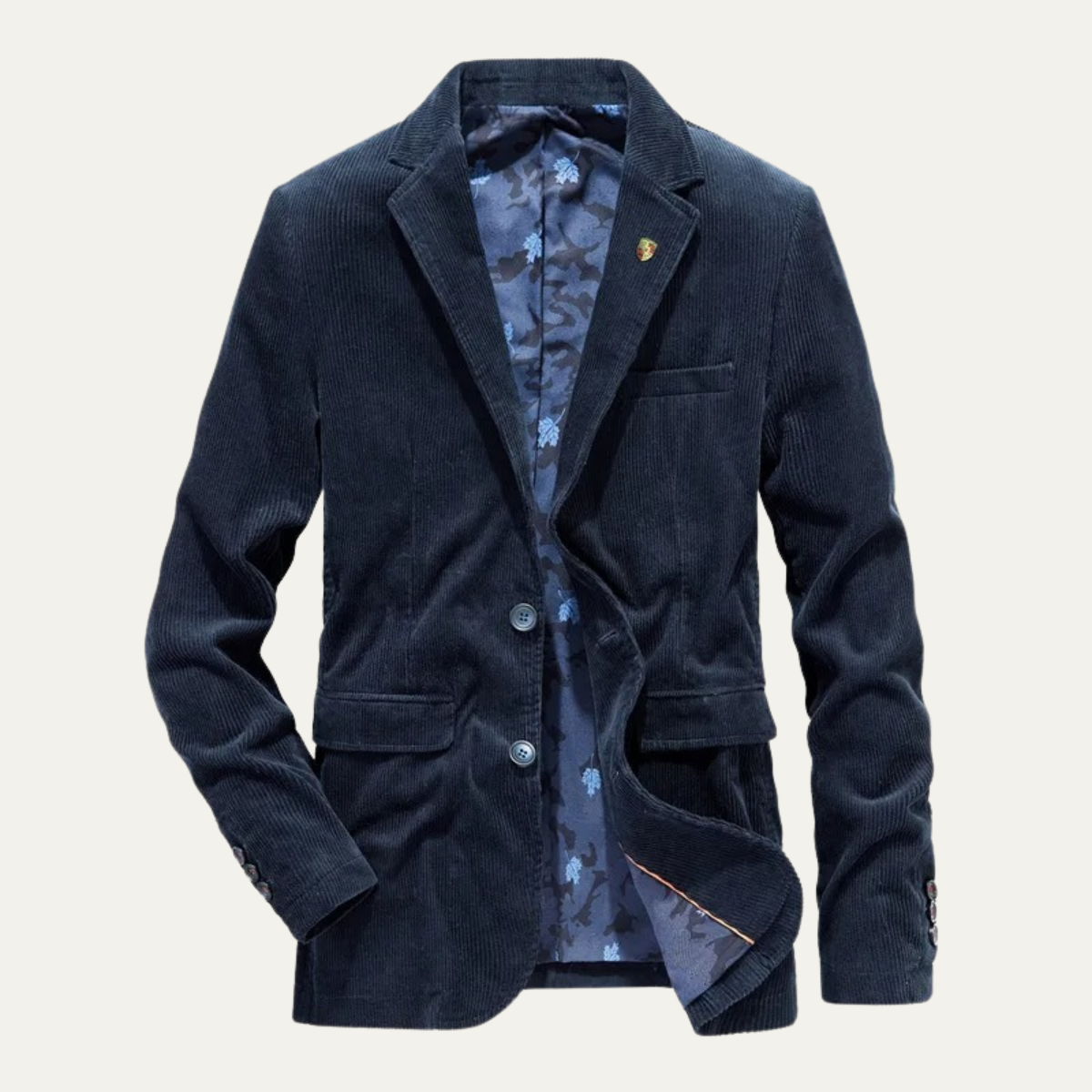Men's Corduroy Blazer Elbow Patches