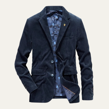 Men's Corduroy Blazer Elbow Patches