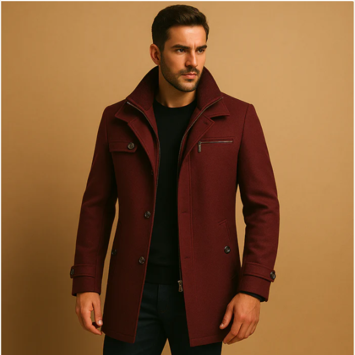 Warwick Men's Winter Coat Warm Adjustable Cuff