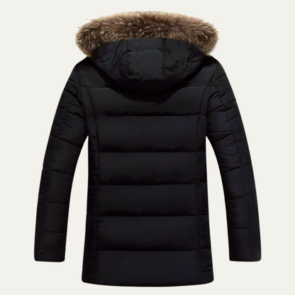 Men's Cotton Winter Jacket Fur Hood