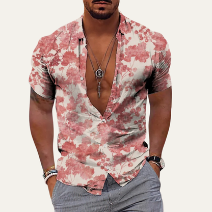 Men's Hawaiian Shirt Tropical Coconut Print
