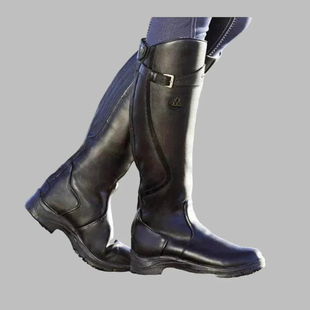 Women's Orthopedic Leather Boots Lace Up Design