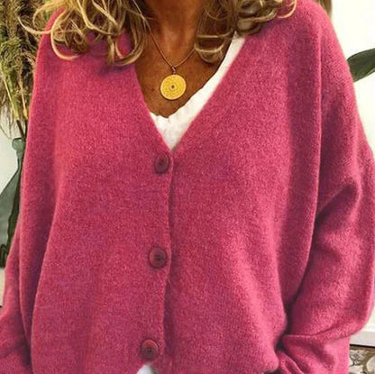 Warm Ladies Long Sleeve Cardigan Sweater