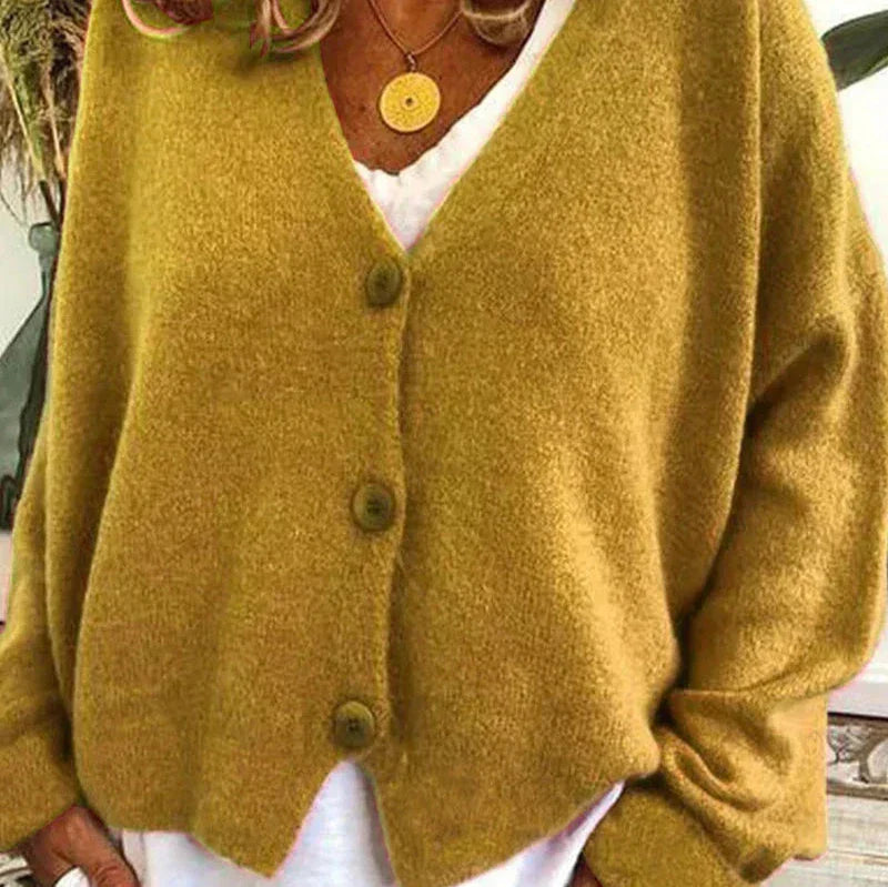 Warm Ladies Long Sleeve Cardigan Sweater