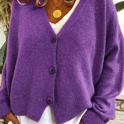 Warm Ladies Long Sleeve Cardigan Sweater