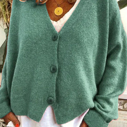 Warm Ladies Long Sleeve Cardigan Sweater