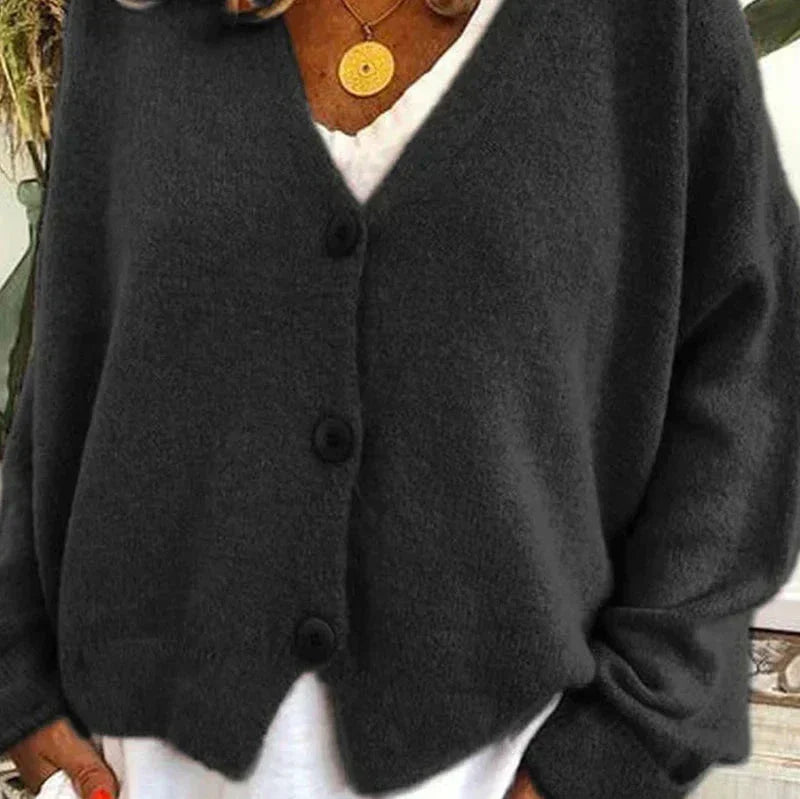 Warm Ladies Long Sleeve Cardigan Sweater