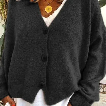 Warm Ladies Long Sleeve Cardigan Sweater