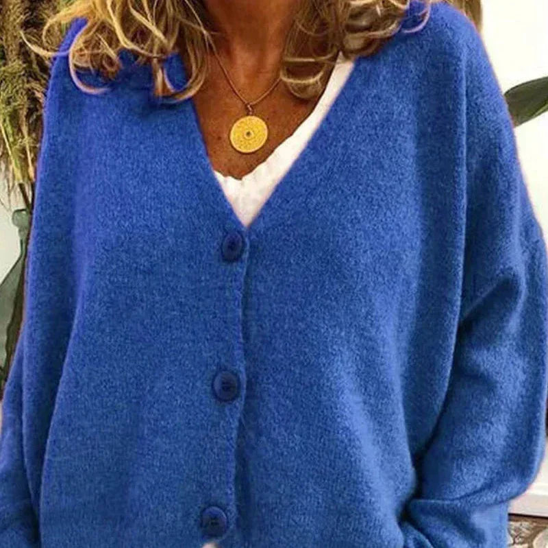Warm Ladies Long Sleeve Cardigan Sweater
