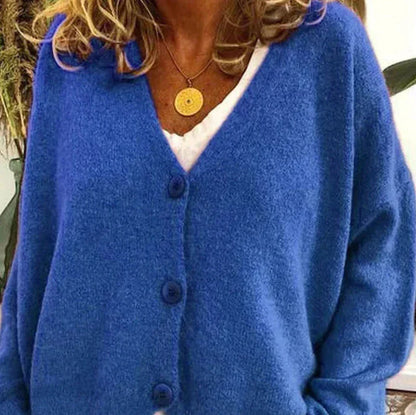 Warm Ladies Long Sleeve Cardigan Sweater