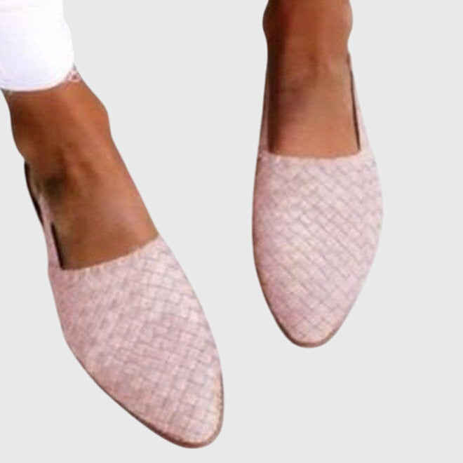Comfortable Womens Canvas Slip On Flats Shoes