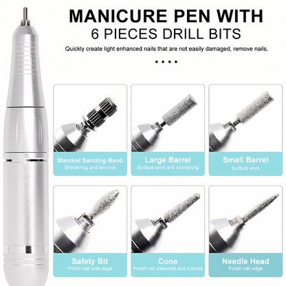 Rechargeable Electric Nail Drill 45,000RPM