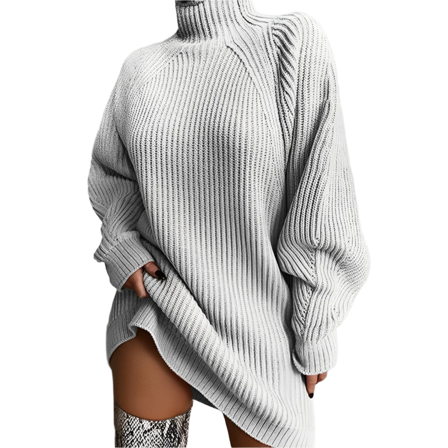 Women's Oversized Roll Neck Sweater
