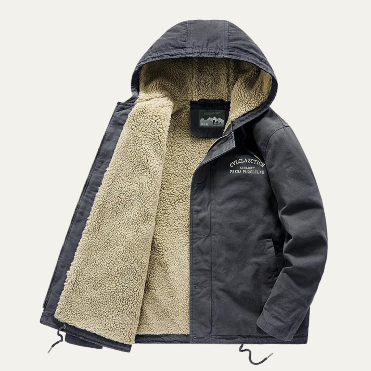 Men's Waterproof Winter Jacket Fleece Lined Padded