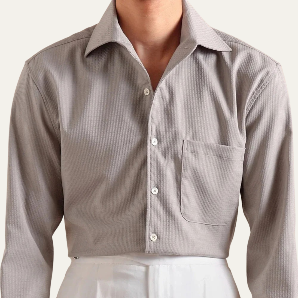 Men's Slim Fit Italian Dress Shirt Business Style