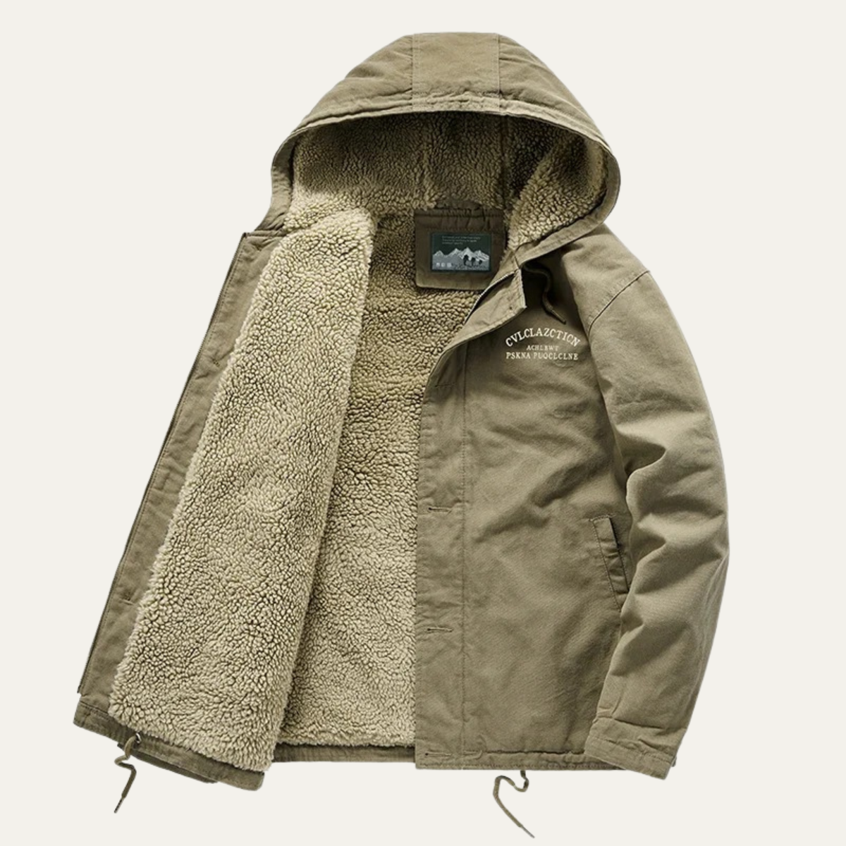 Men's Waterproof Winter Jacket Fleece Lined Padded