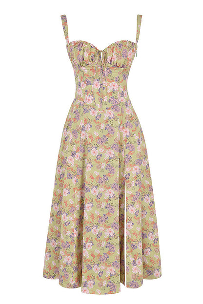 Women's Floral Print Spring Party Dress