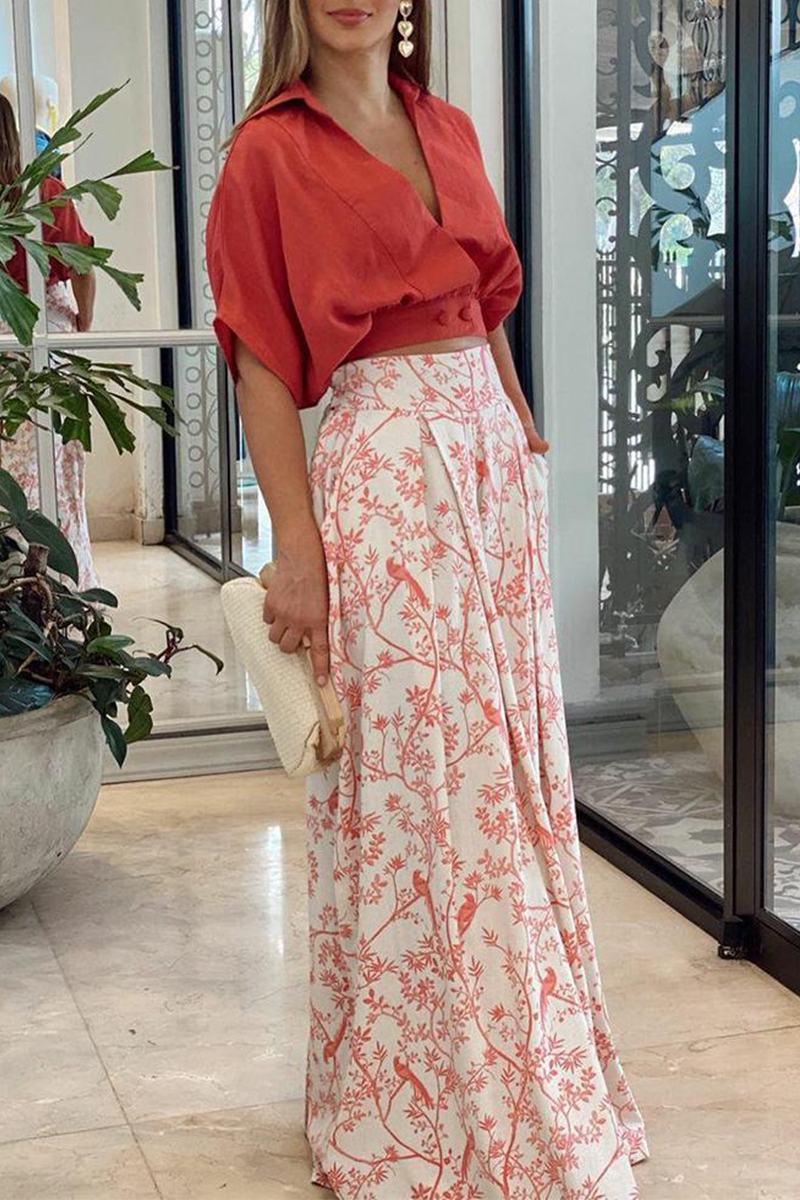 Women's Two-Piece Flowy Dress Set