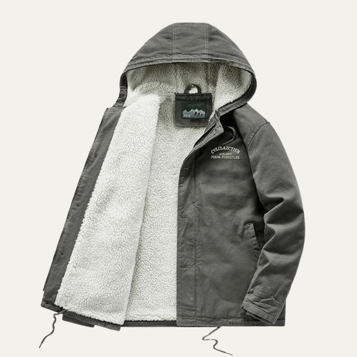 Men's Waterproof Winter Jacket Fleece Lined Padded - VibreMode