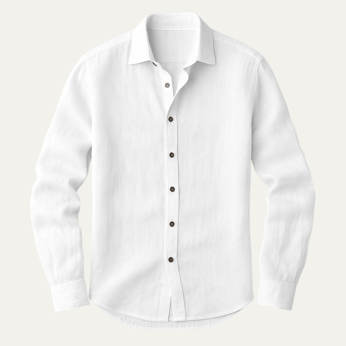 Men's Linen Long Sleeve Shirt Vintage Style