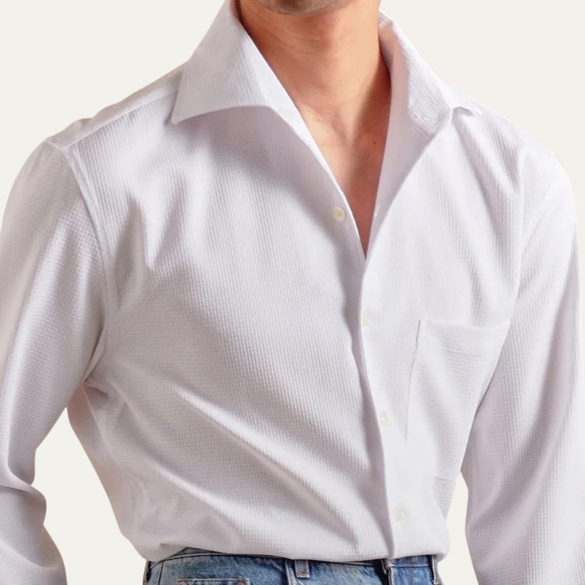Men's Slim Fit Italian Dress Shirt Business Style