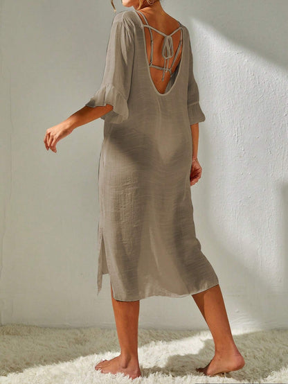 Comfy Summer Floral Maxi Dress