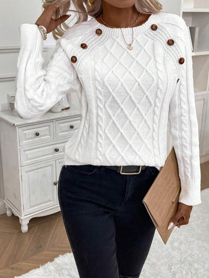 Women's Blouse Button Detail
