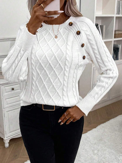 Women's Blouse Button Detail