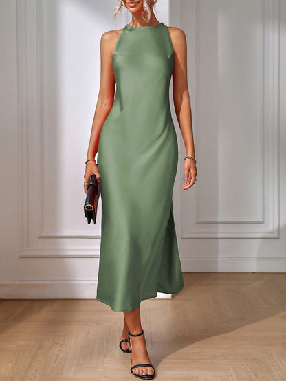 Strapless Floor Length Summer Dress
