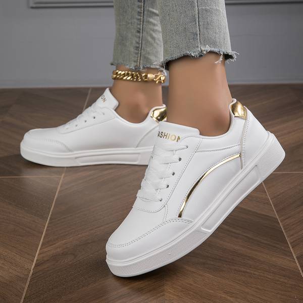 Women's Orthopedic Sneakers PU Leather White