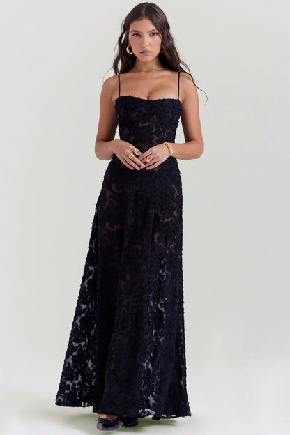 Flowy Sundress with Open Back and Adjustable Shoulder Straps