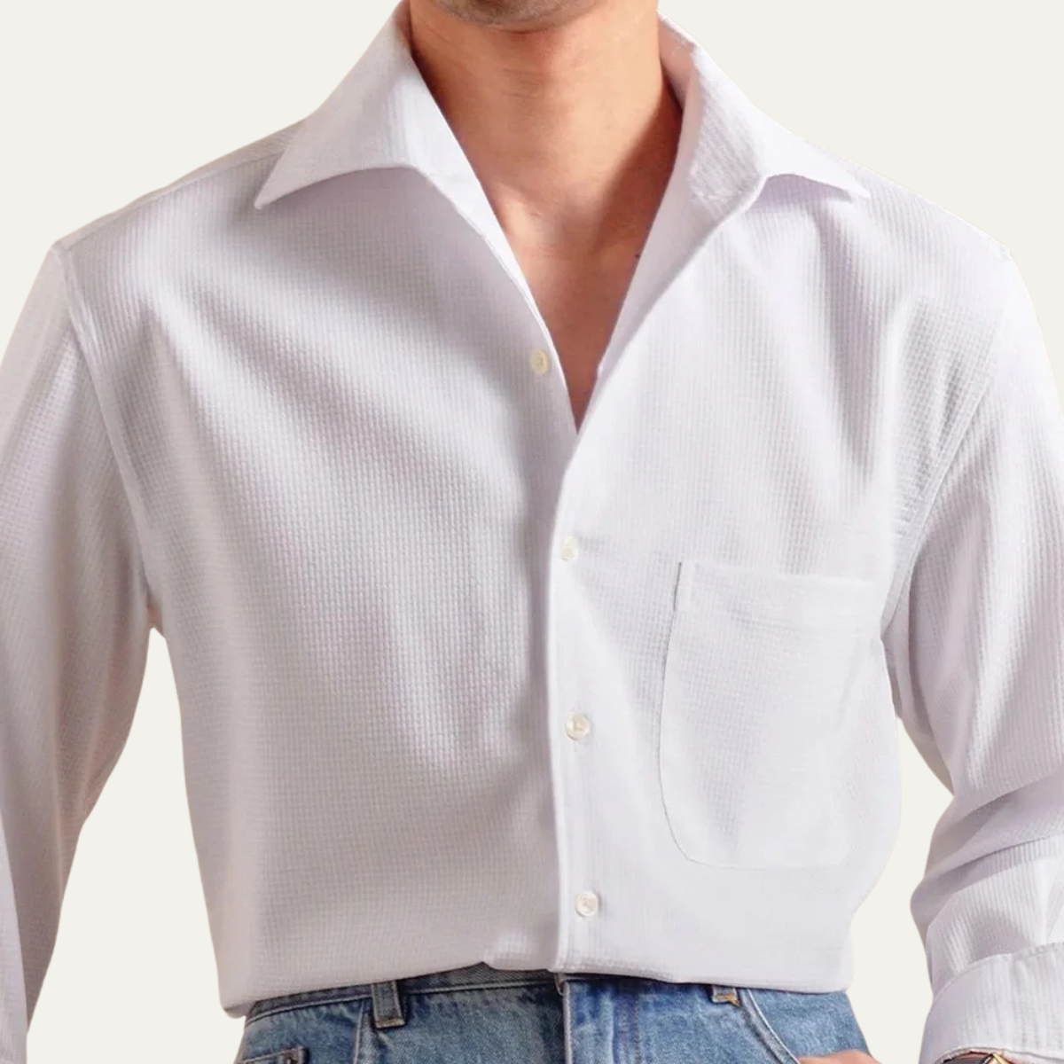 Men's Slim Fit Italian Dress Shirt Business Style