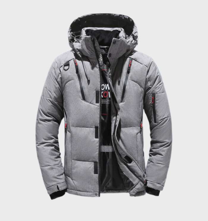 Men's Water-Resistant Parka Thick Lining