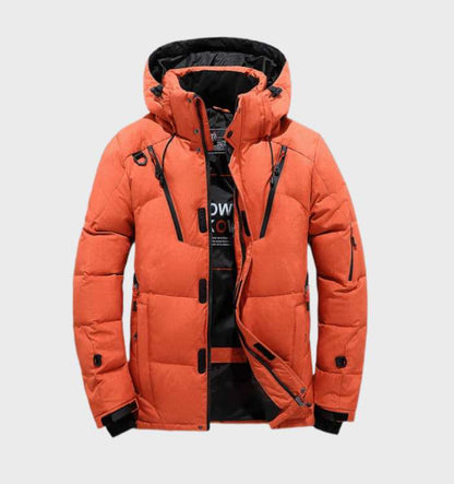 Men's Water-Resistant Parka Thick Lining