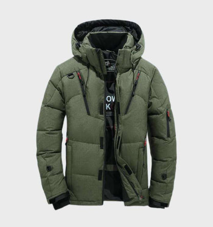 Men's Water-Resistant Parka Thick Lining