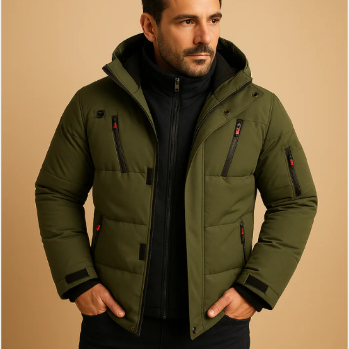 Waverly Men's Waterproof Puffer Jacket With Hood
