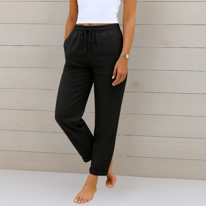 Women's Breathable Pants Elastic Waist
