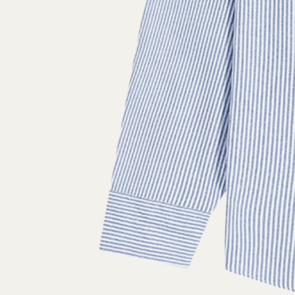 Men's Striped Shirt Classic Collar Cotton